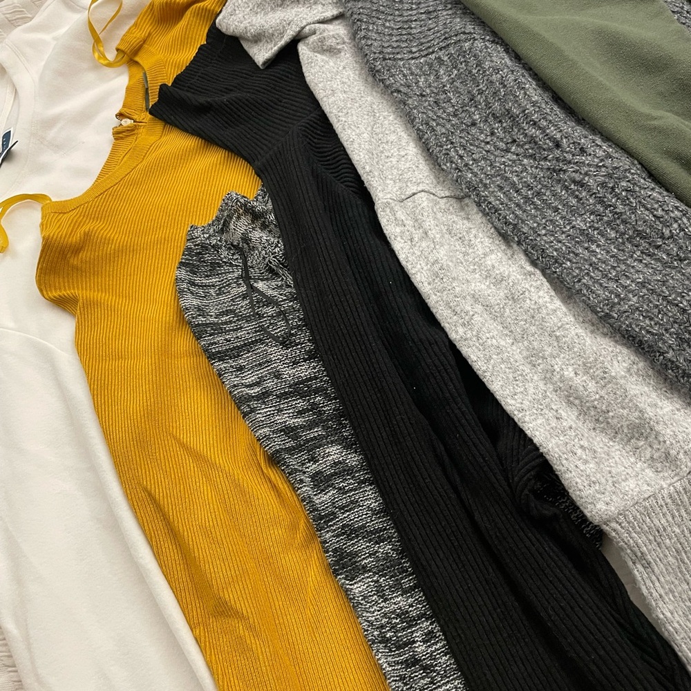 Bundle of 7 sweater tops in good condition